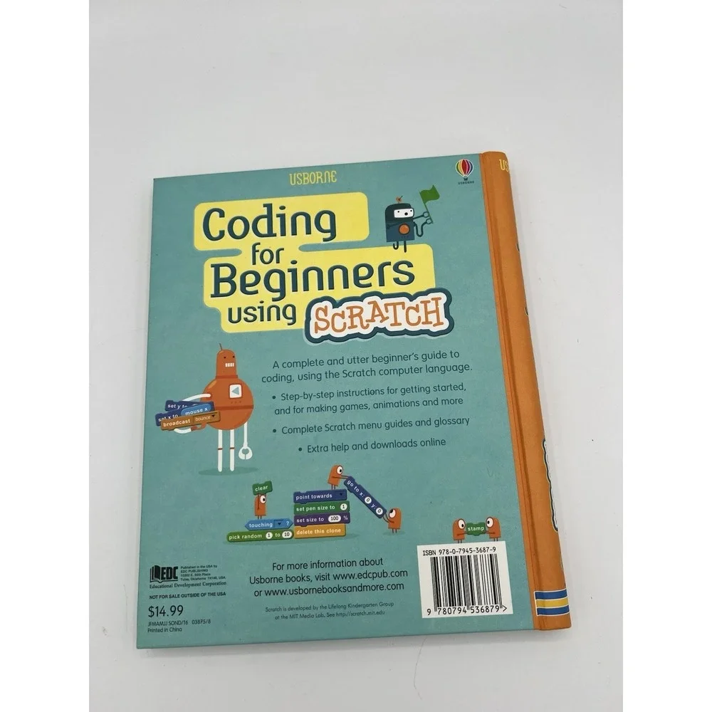 💻 Coding for Beginners Using Scratch – IR – Spiral-bound – VERY GOOD